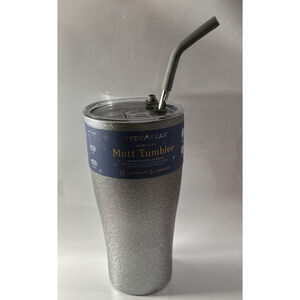 Hydragear 40 oz Silver Glittermott Stainless SteelTumbler